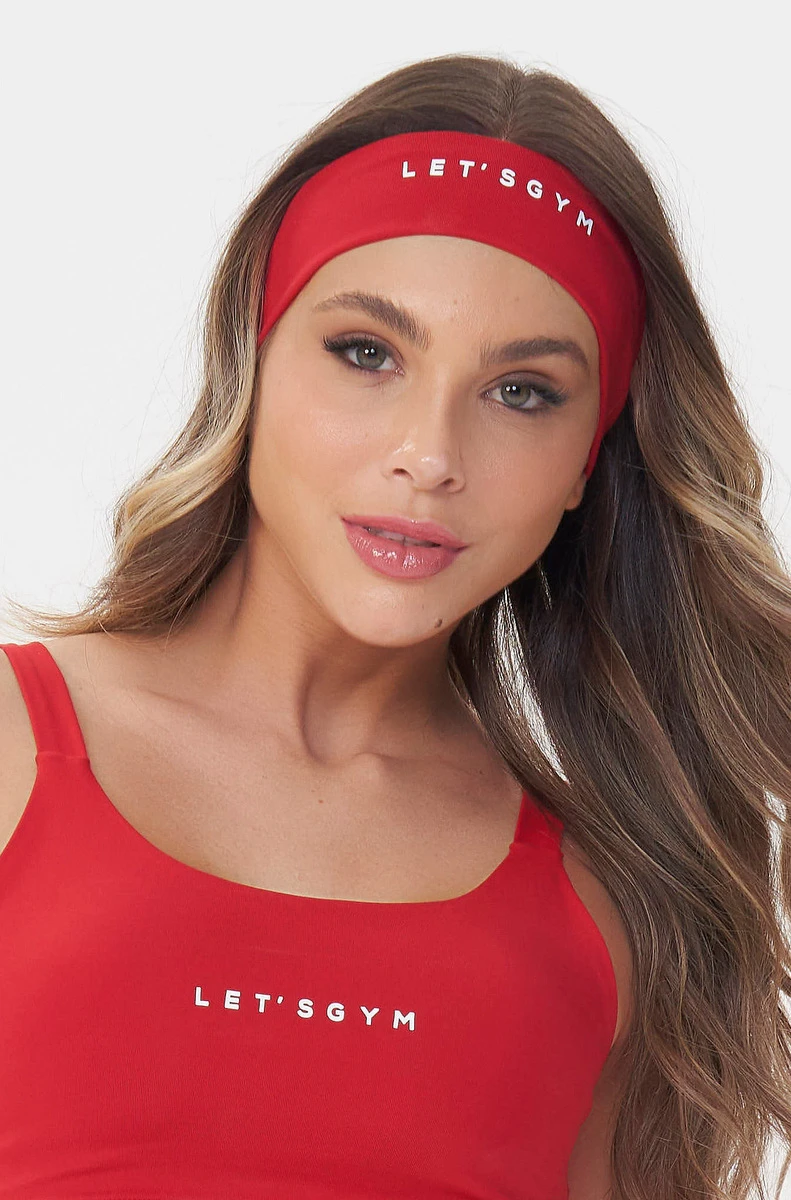 Lets Gym - Faixa De Cabelo Basic Colors Red - 2911RD