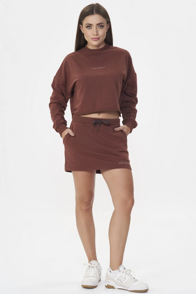 Lets Gym - Short Skirt Urban Layers Brown - 2919MR