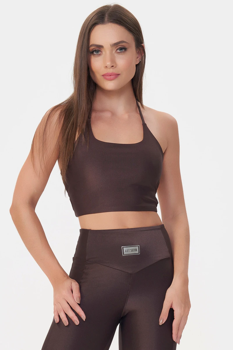 Lets Gym - Cropped Bright Coffee - 2928CF