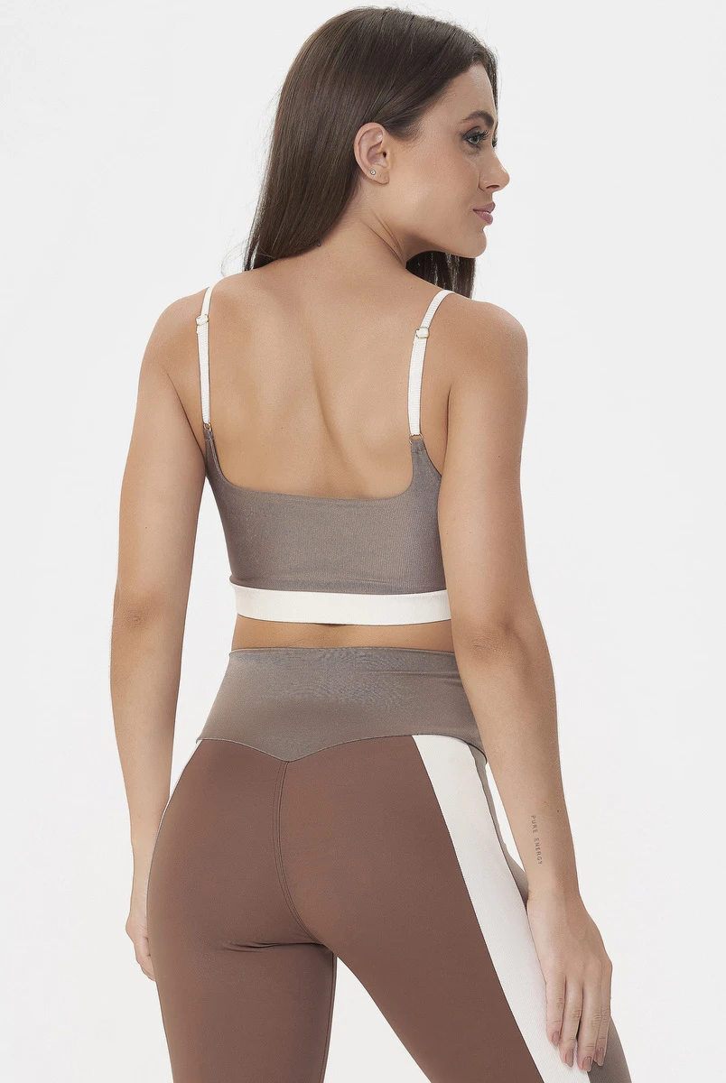 Lets Gym - Top Serenity Castanho - 2941CT