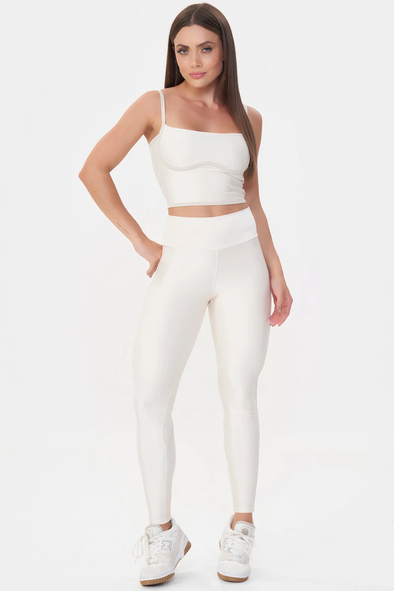Lets Gym - Harmony Off-White Leggings - 2957OFW
