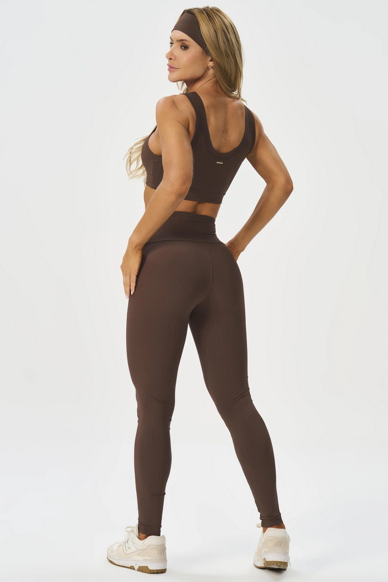 Lets Gym - Top Comfort Rib Coffee - 2981CF