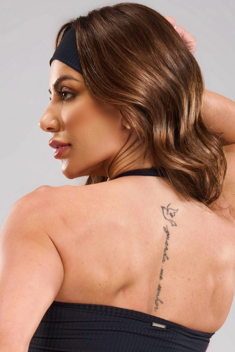 Lets Gym - Faixa De Cabelo Comfort Rib Preto - 2983PT