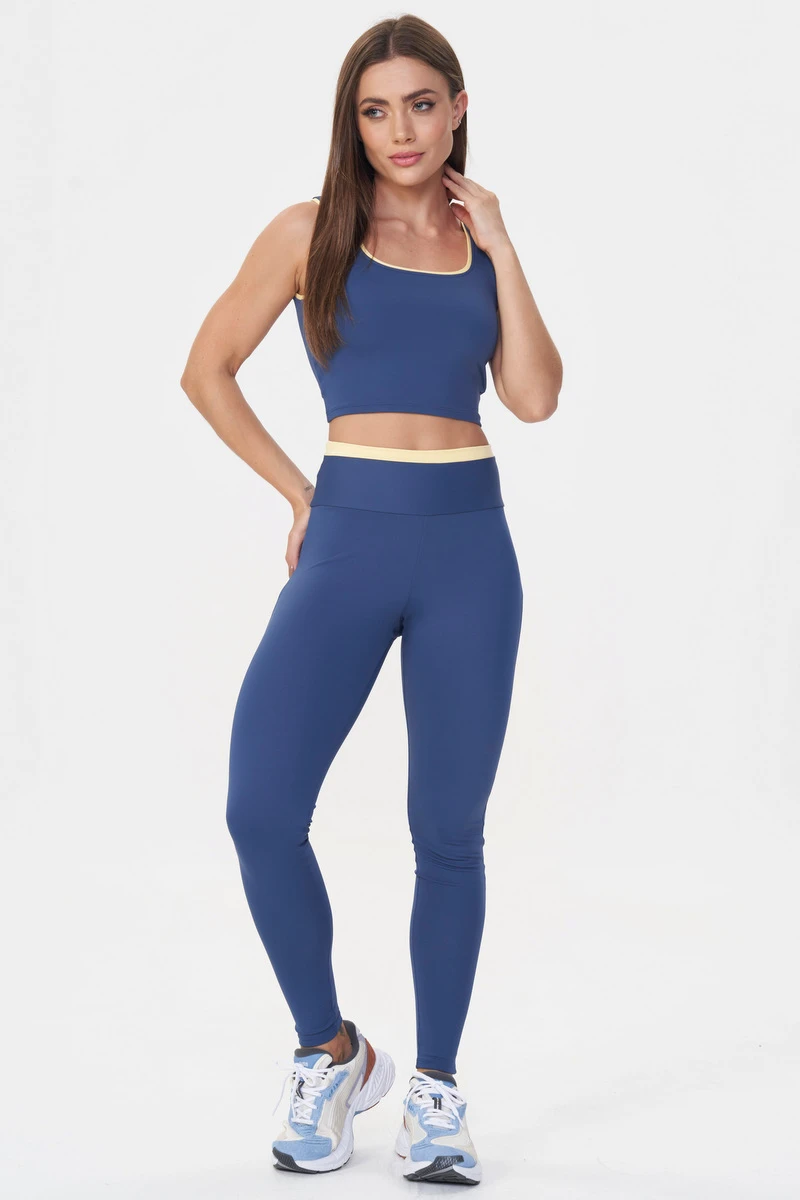 Lets Gym - Legging Vibe Azul Indigo - 3018AZI