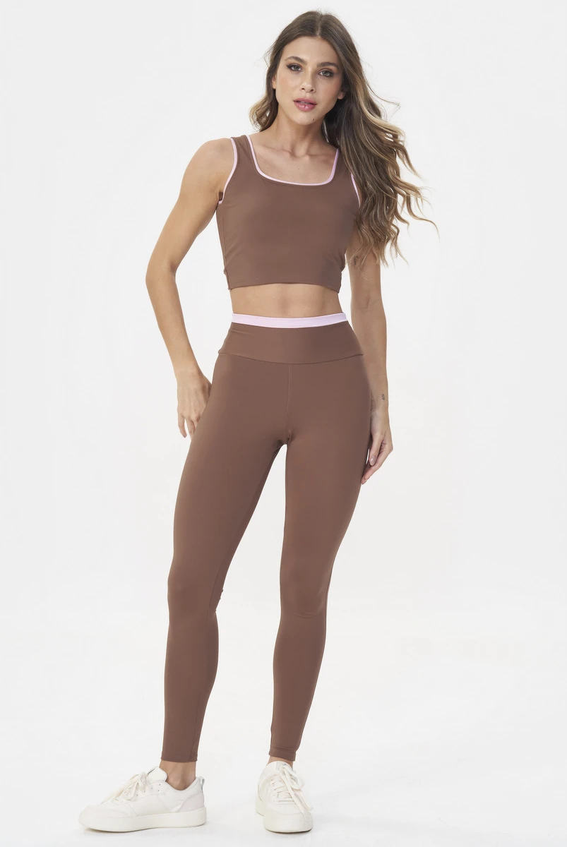 Lets Gym - Legging Vibe Marrom - 3018MR