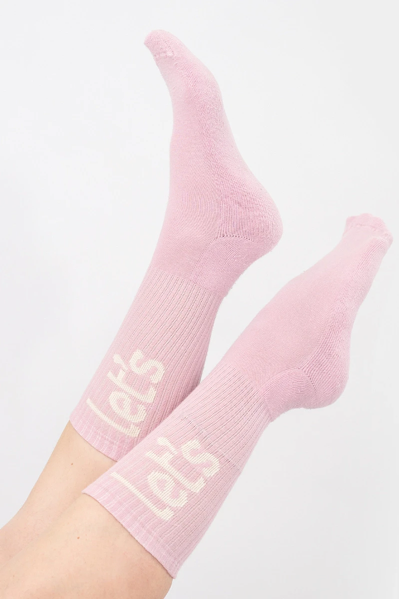 Lets Gym - Meia Letsgym Calm Rose - 3023CRS