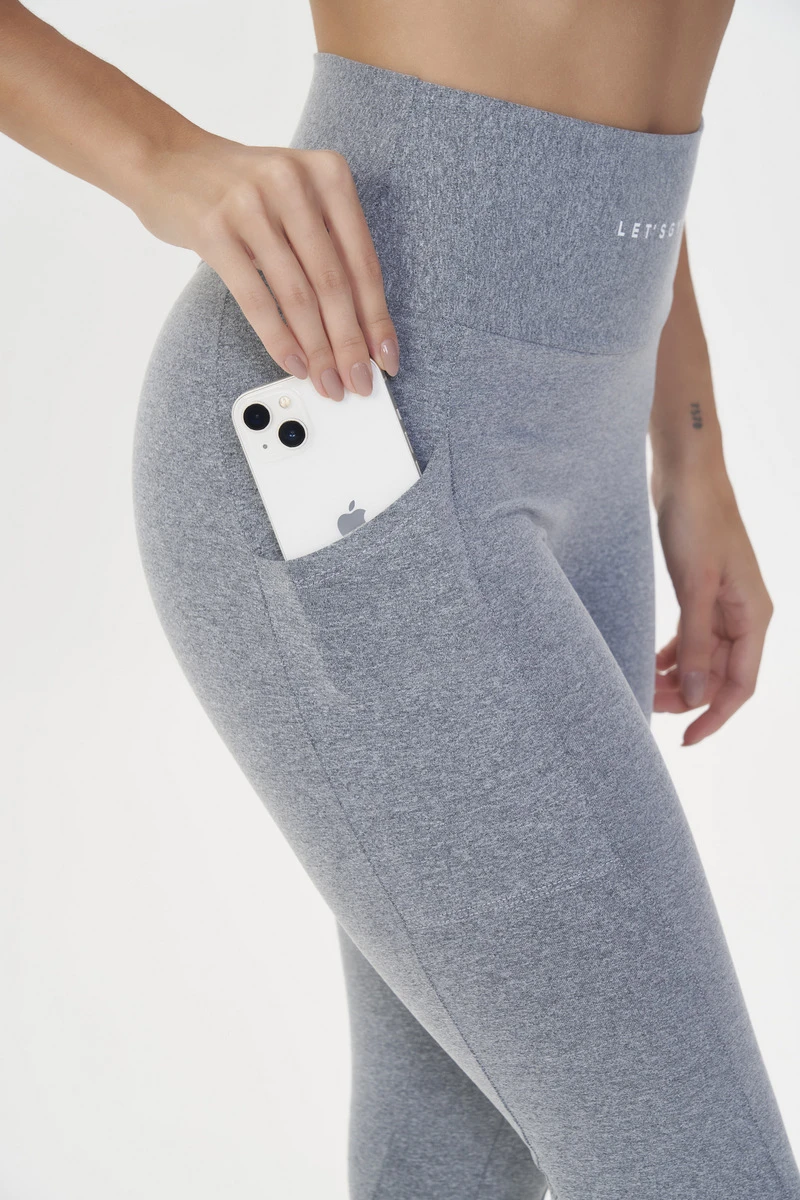 Lets Gym - Melange Compression Leggings - 3036MLG