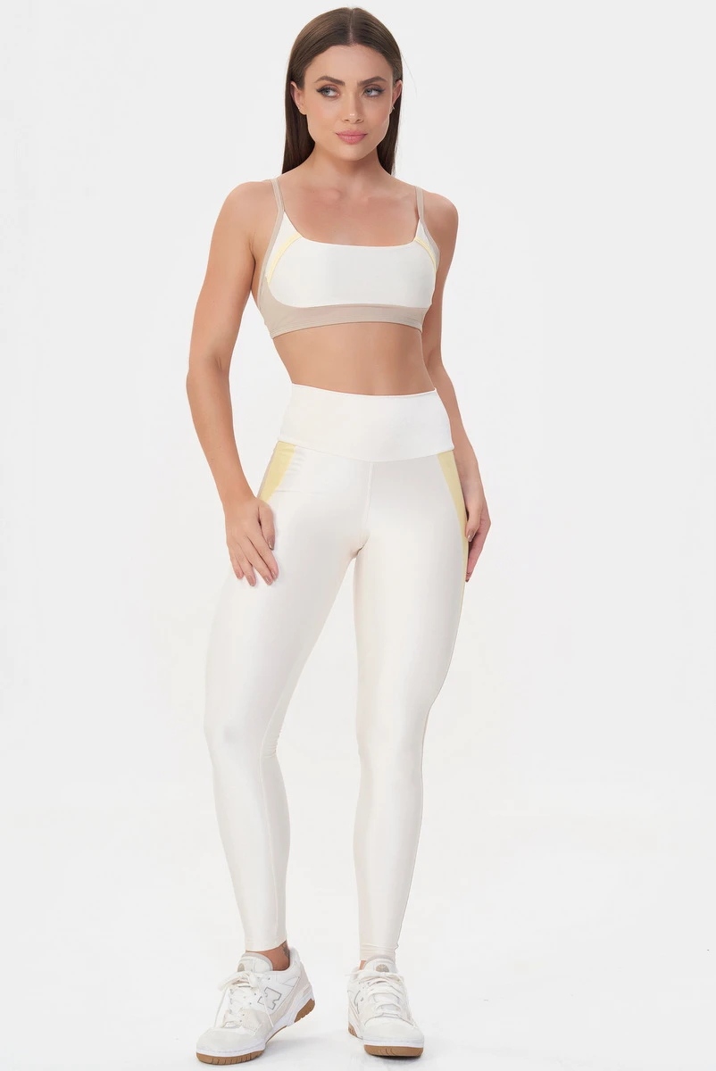 Lets Gym - Bliss Off White Sports Bra - 3048OFW