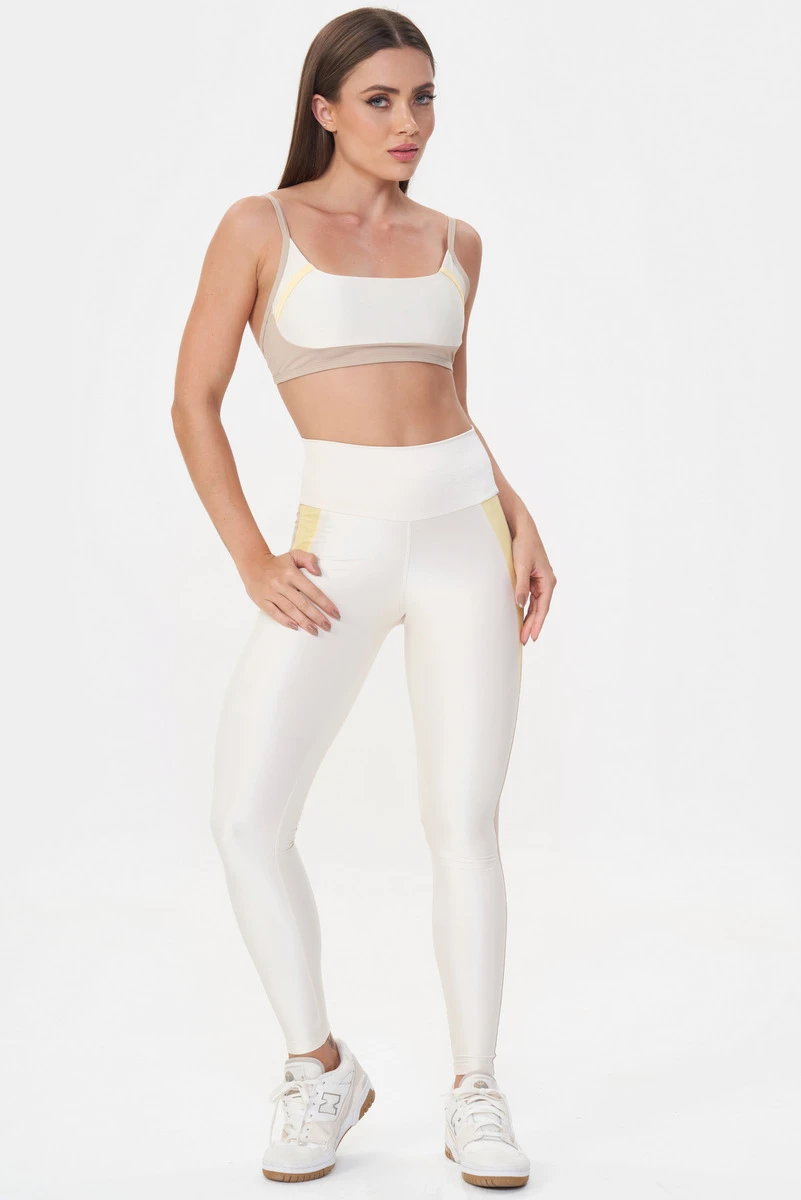 Lets Gym - Bliss Off White Sports Bra - 3048OFW