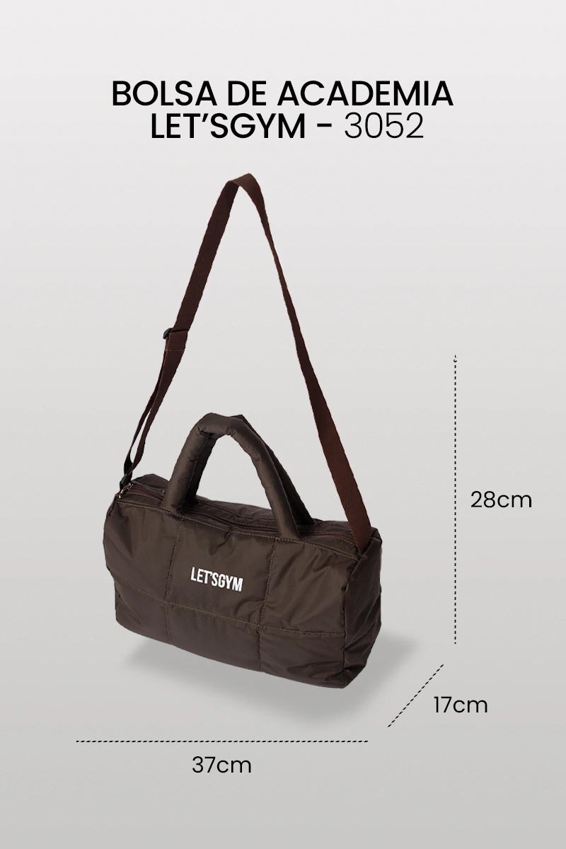 Lets Gym - Bolsa Academia Letsgym Coffee - 3052CF