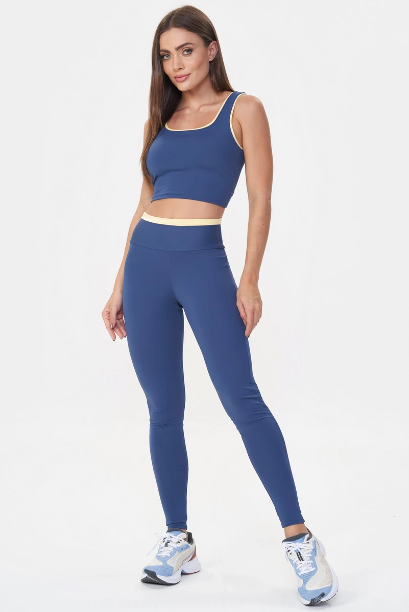 Lets Gym - Cropped Vibe Azul Indigo - 3017AZI