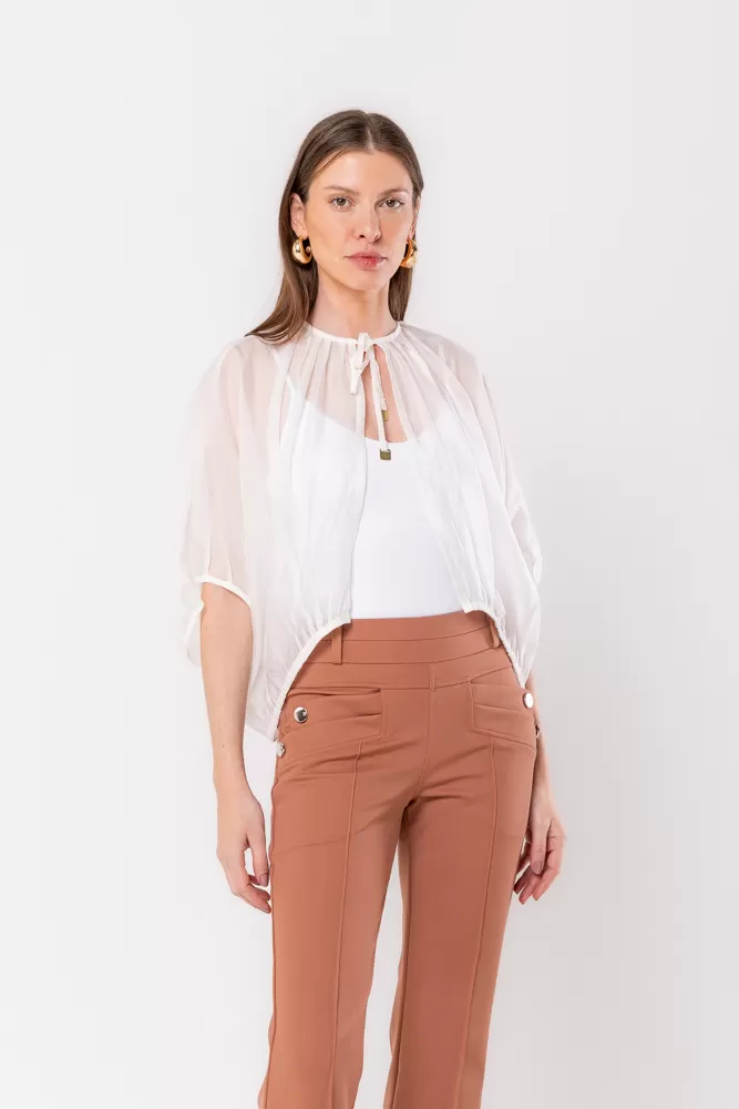 Hidrogênio - OFF-WHITE PLEATED JACKET - 20484018