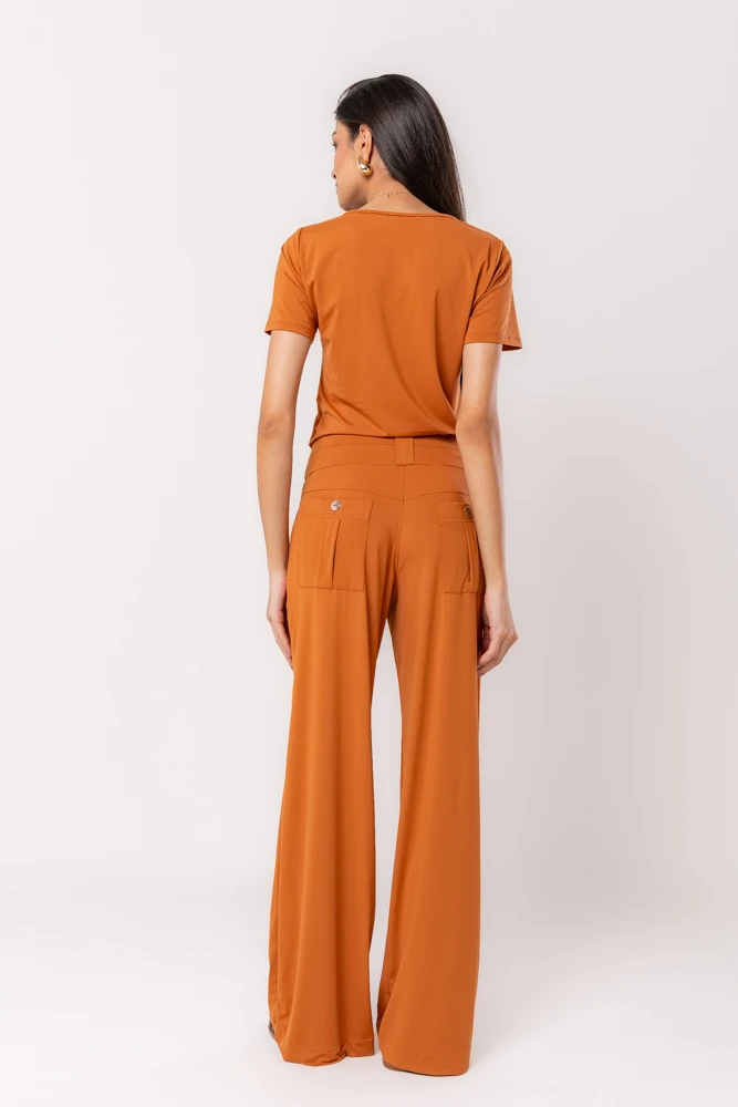 Hidrogênio - CALÇA IDALIA PANTALONA FLUITY TERRA - 19601332