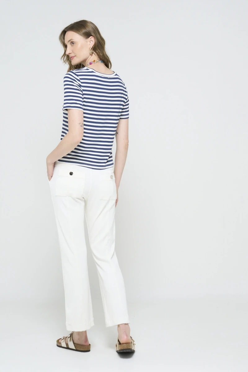 Hidrogênio - ANTONIETA OFF-WHITE PANTS - 19498018
