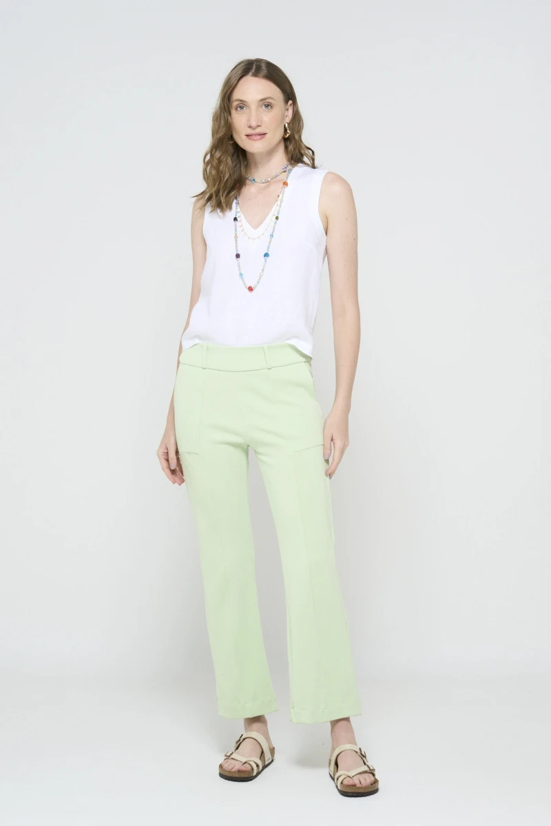 Hidrogênio - ANTONIETA WATER GREEN PANTS - 19498157