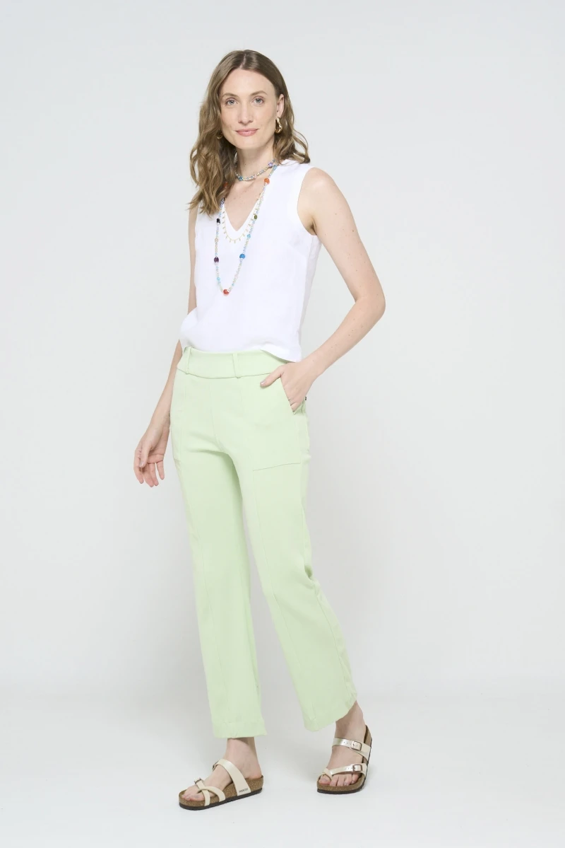 Hidrogênio - ANTONIETA WATER GREEN PANTS - 19498157