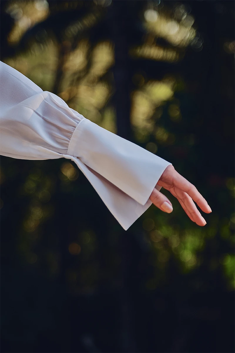 Dot Clothing - Blusa Dot Clothing Daisy Balonê Off White - 2780OFF