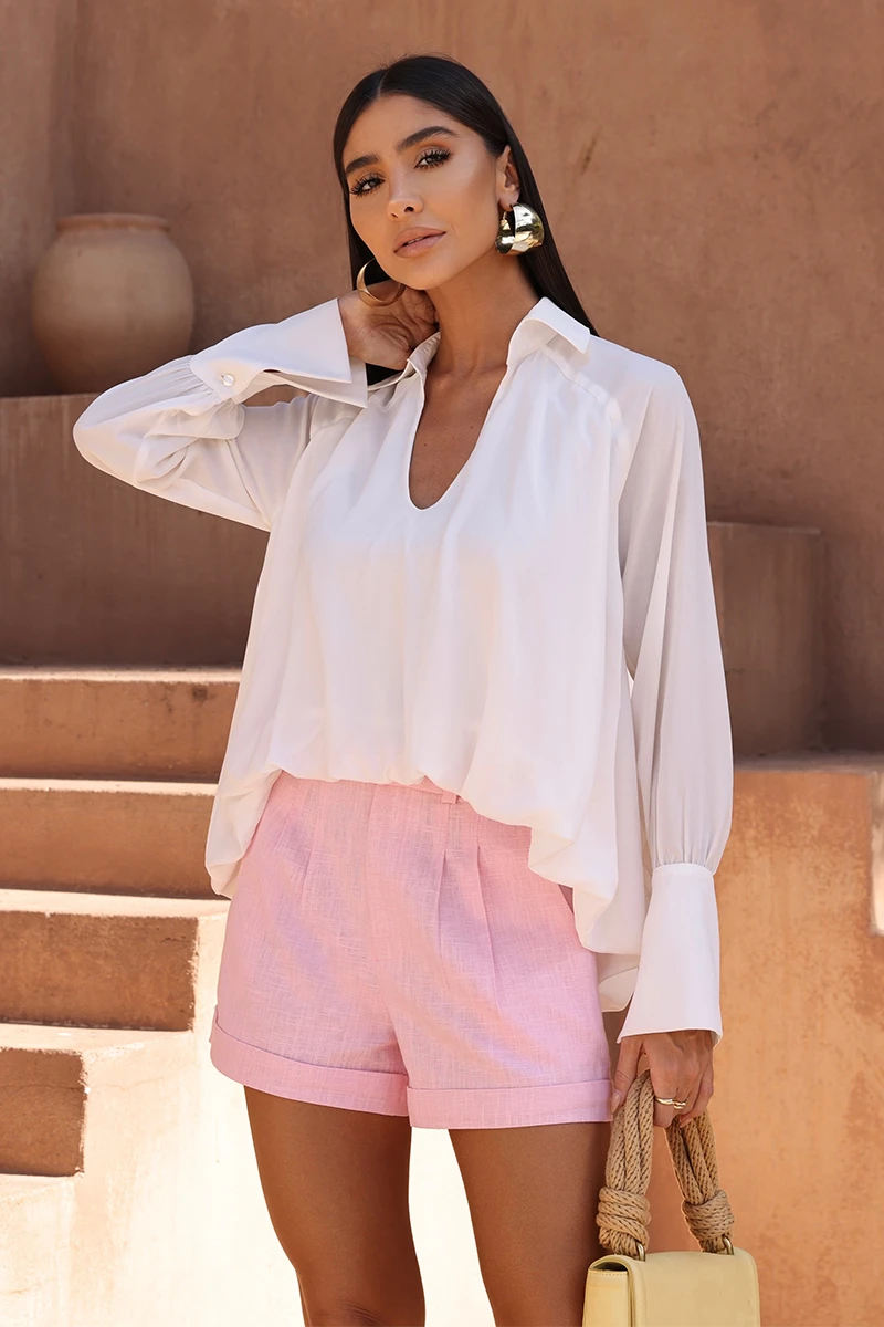 Dot Clothing - Blusa Dot Clothing Daisy Balonê Off White - 2780OFF