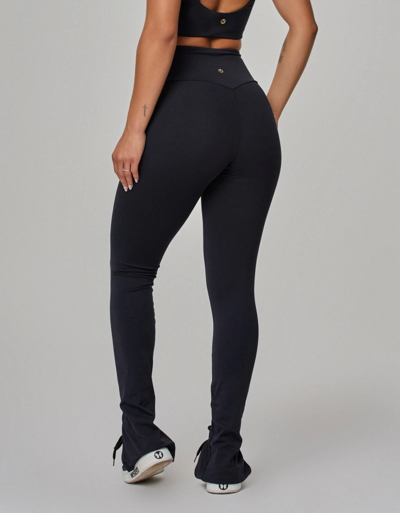 Vestem - Black Luxe Slit Leggings - FS1609.PE.C0002