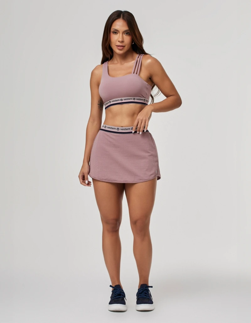 Vestem - Intense Pink Satin Skirt - SA183.PE.C0346