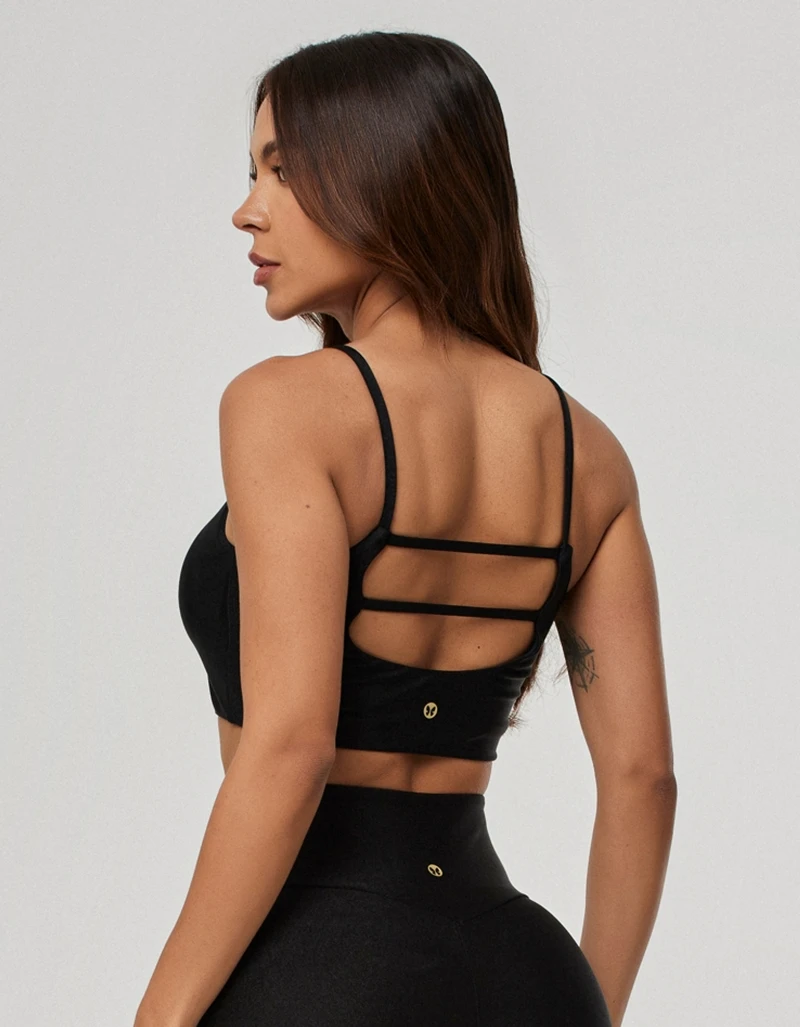 Vestem - Top Leve Sustentação Luxe Preto - TOP1266.PE.C0002