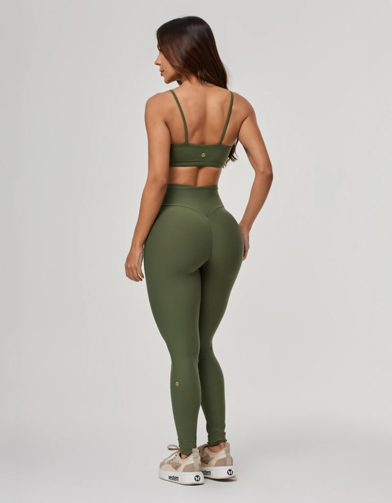 Vestem - Top Leve Sustentação Set Verde Croco - TOP1268.PE.C0292