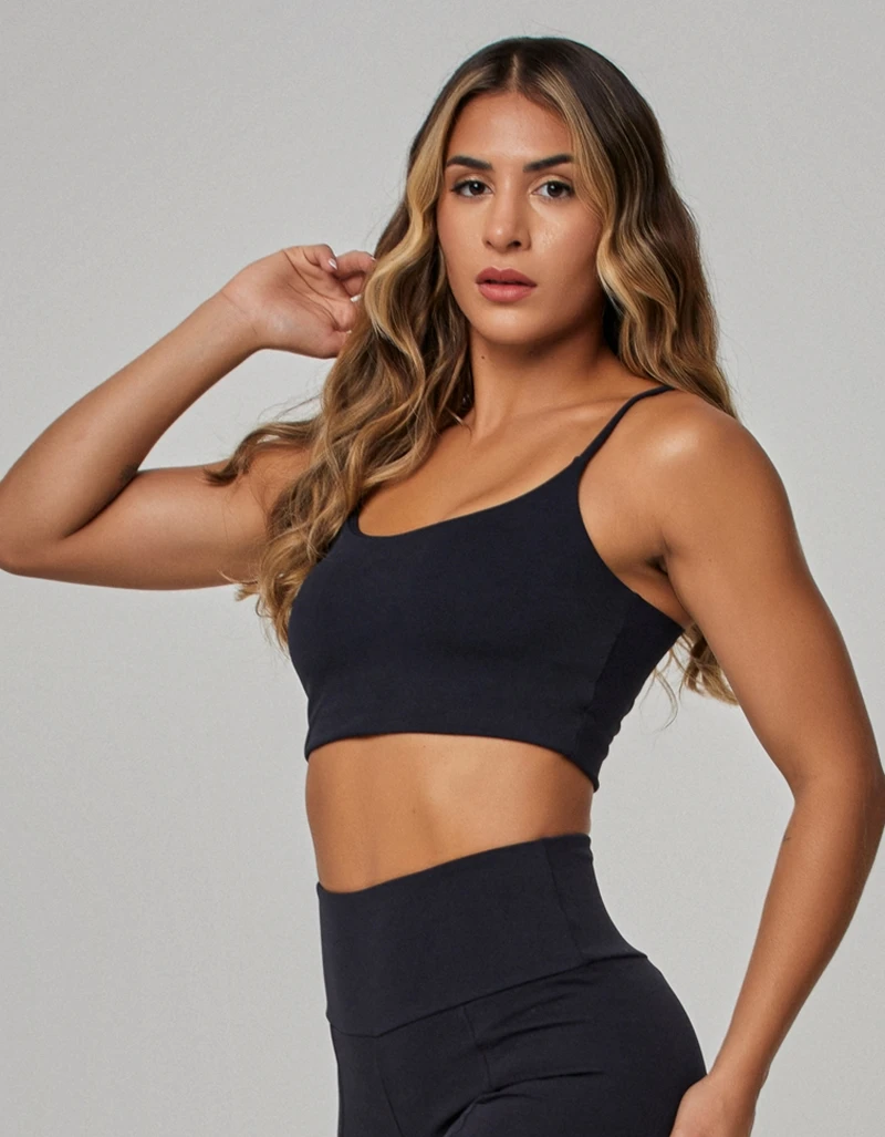 Vestem - Top Leve Sustentação Luxe Preto - TOP1274.PE.C0002