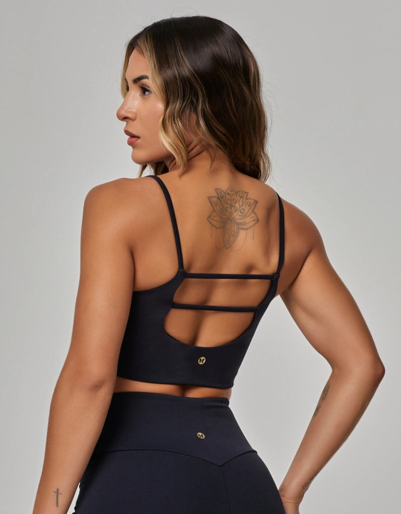 Vestem - Top Leve Sustentação Luxe Preto - TOP1274.PE.C0002