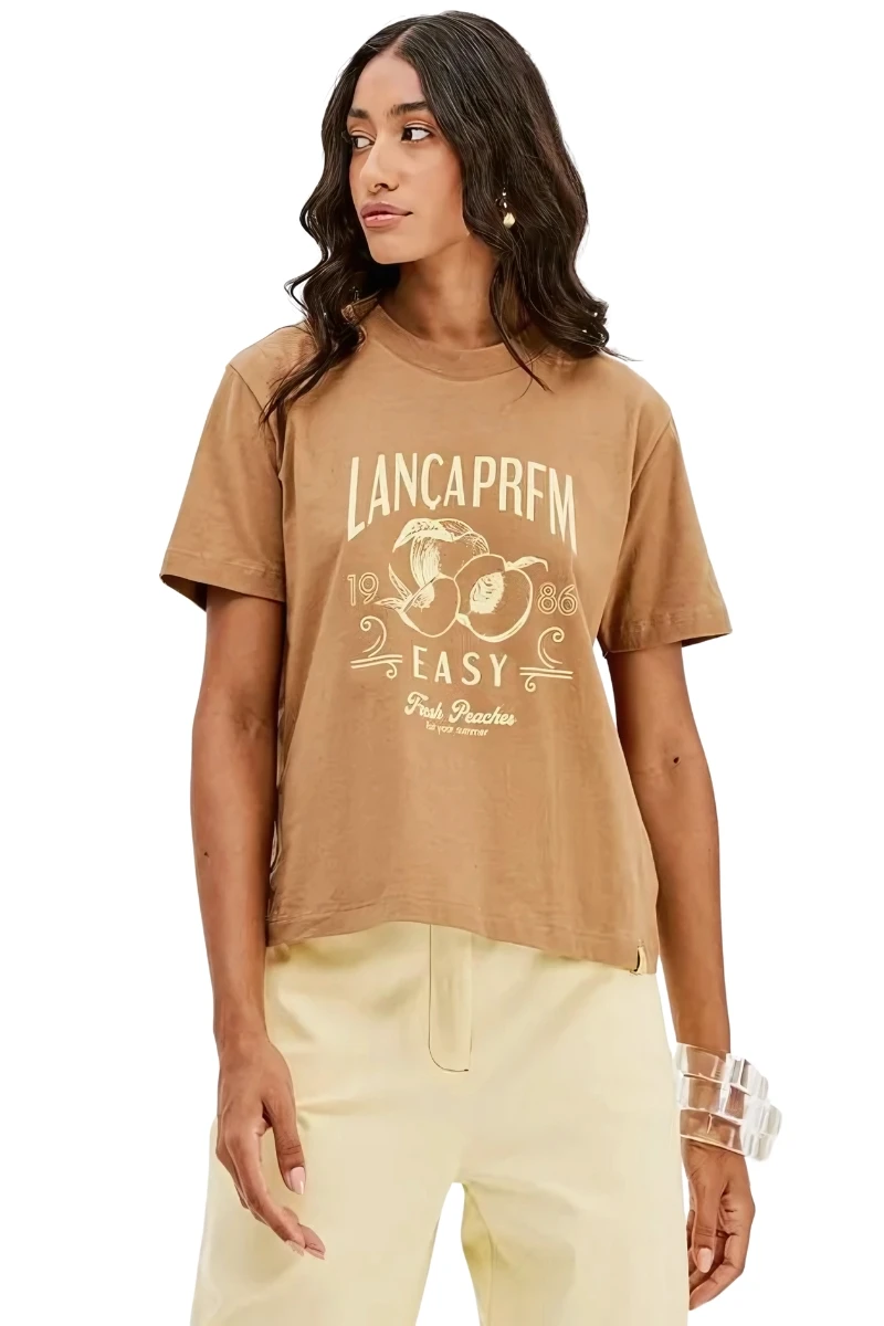 LANÇA PERFUME - Short Sleeve T-shirt Local Print Launches Perfume - 5122