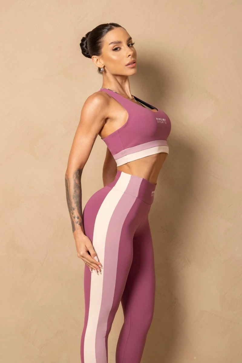 Hipkini - Fitness Breezy Mauve Top with Pocket - 33331309