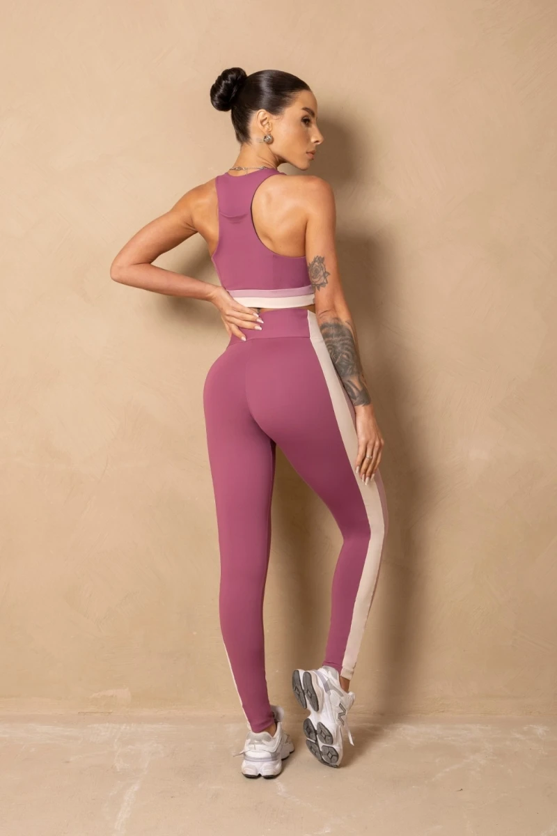 Hipkini - Fitness Breezy Mauve leggings with silk - 33331310