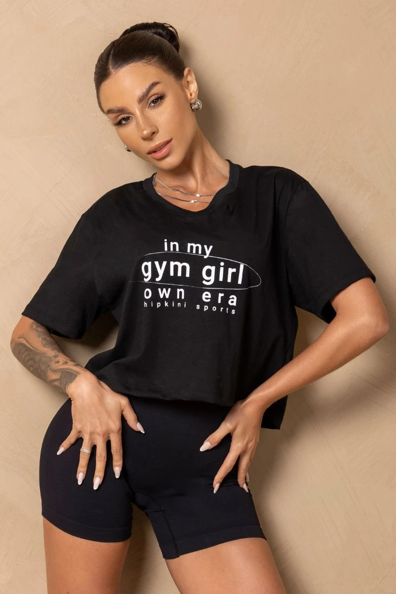 Hipkini - Breezy Black Cropped T-Shirt - 33331286