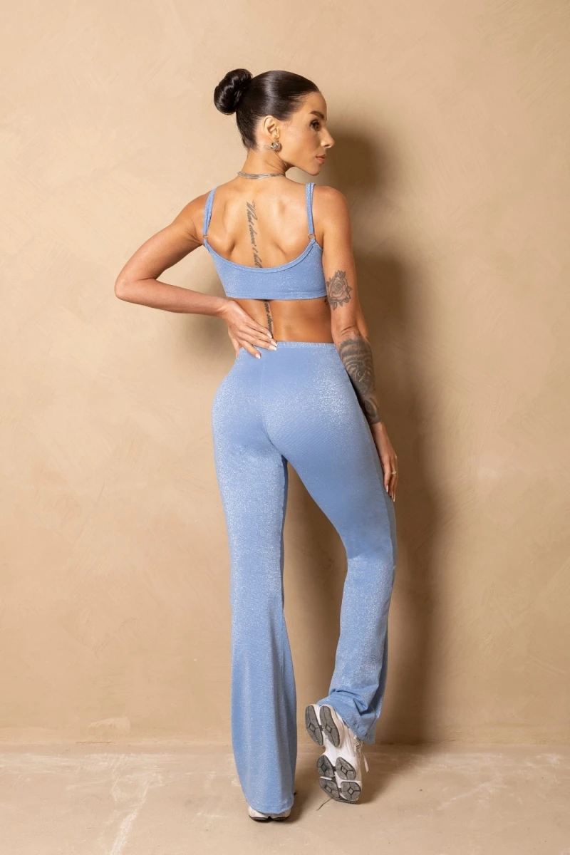 Hipkini - Top Fitness Breezy Azul Shine - 33331317