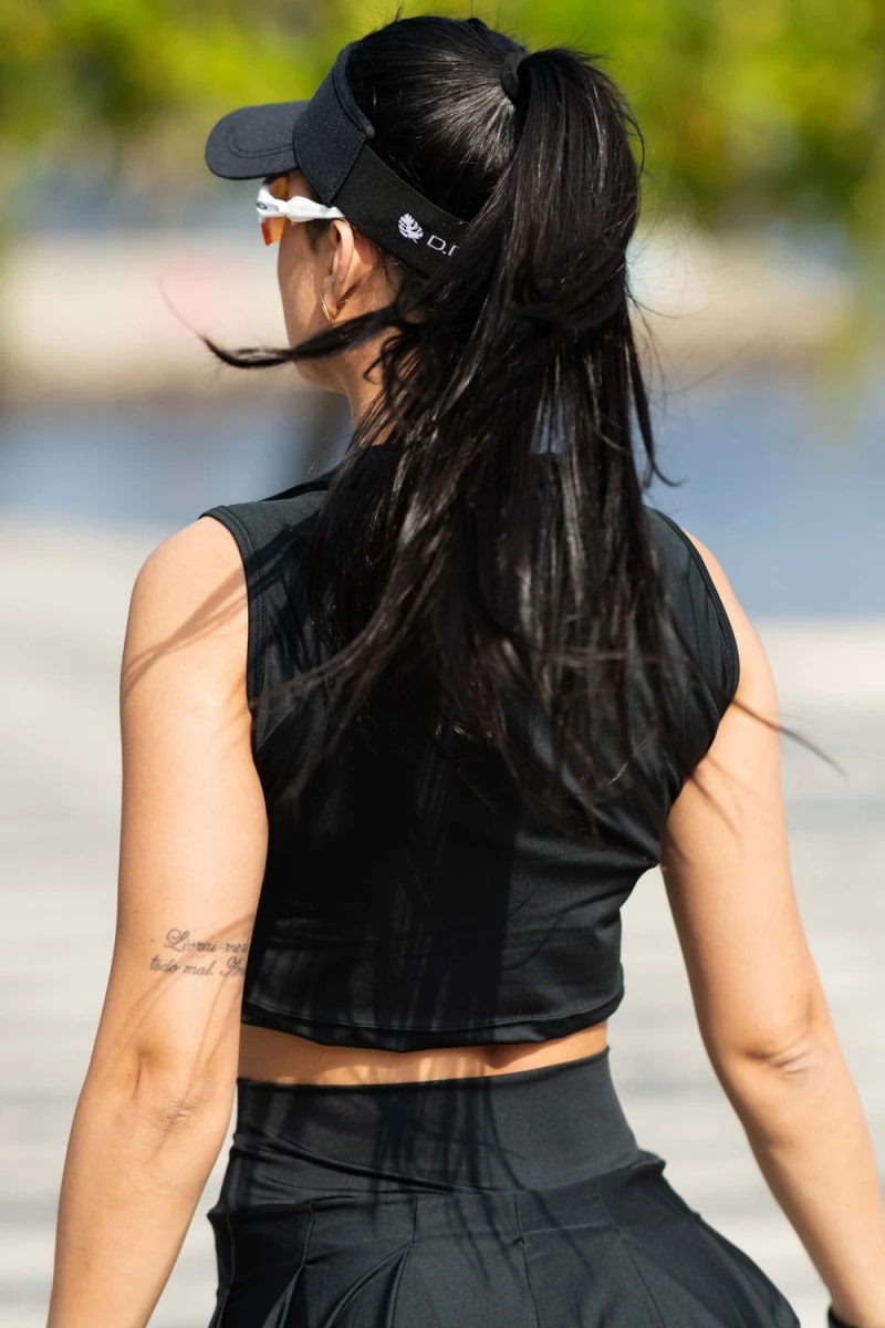 ZNG - CROPPED COLLEGE BLACK - BLU317