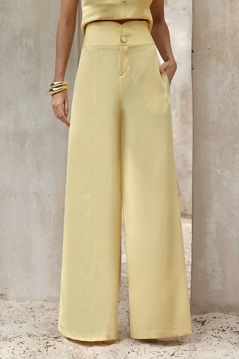 Dot Clothing - Pants Dot Clothing Maia Striped Camomile - 2839AMAR