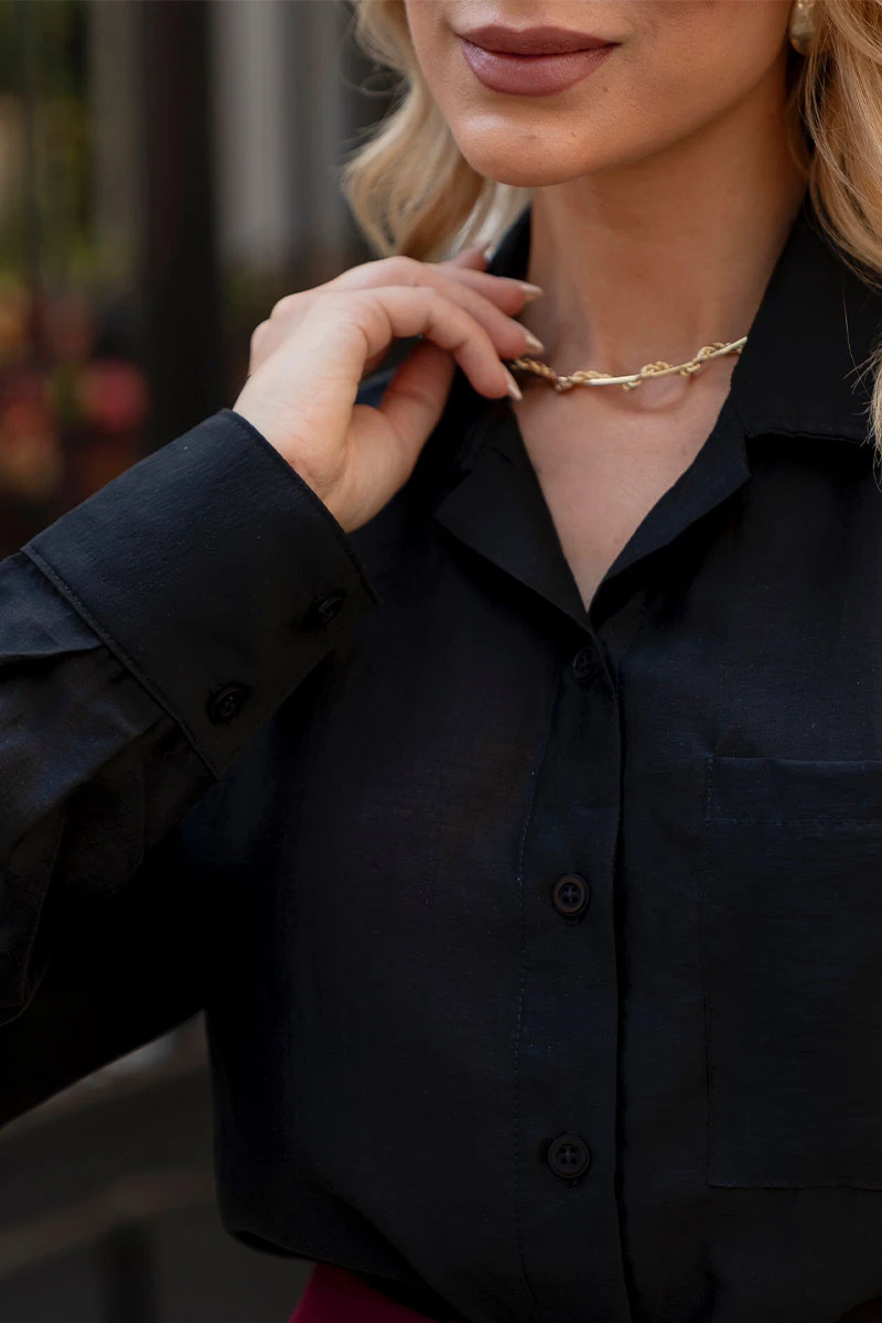 Miss Misses - Samara Long Sleeve Shirt with Black Boot - 54664001