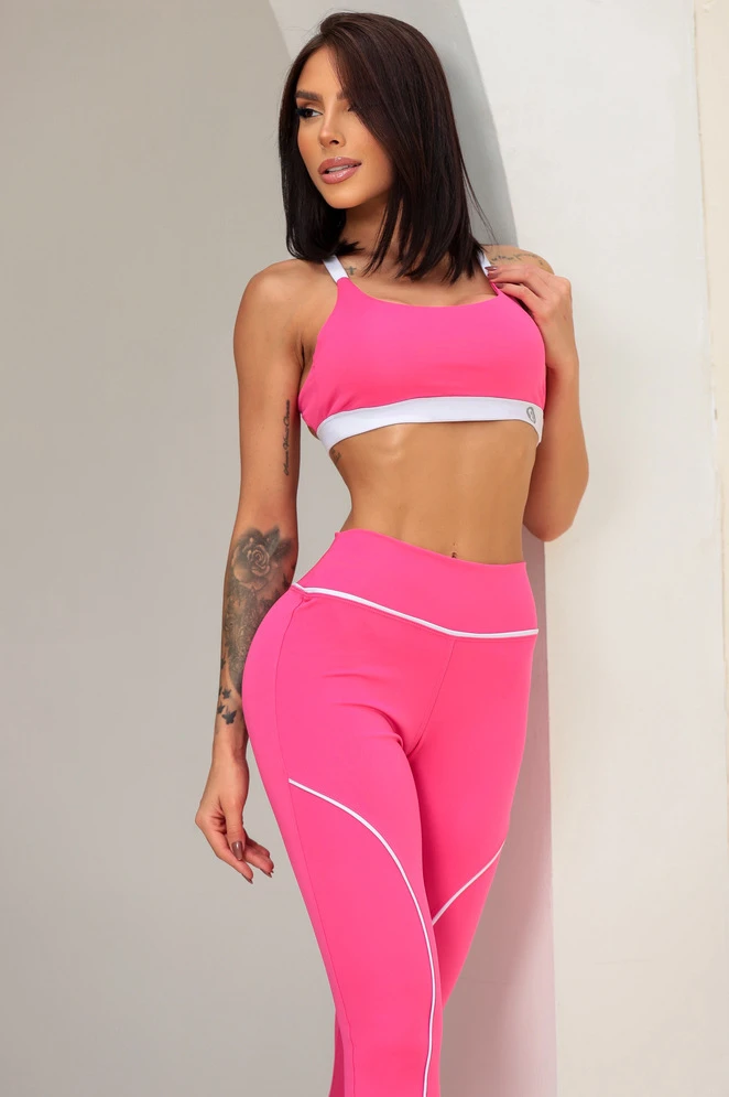 Garotafit - Conjunto Guerdon Magenta - FCS400DM