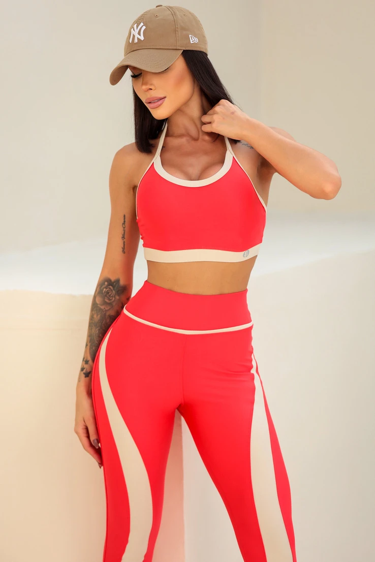 Garotafit - Conjunto Kingly Coral Escuro - FCS413GE