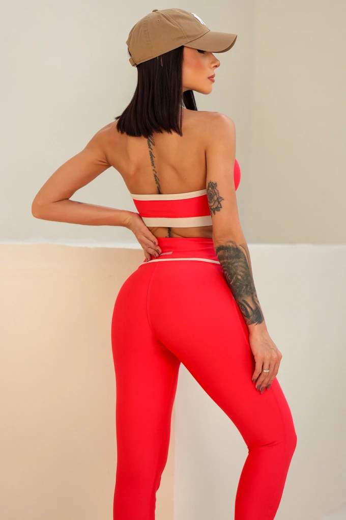 Garotafit - Conjunto Kingly Coral Escuro - FCS413GE
