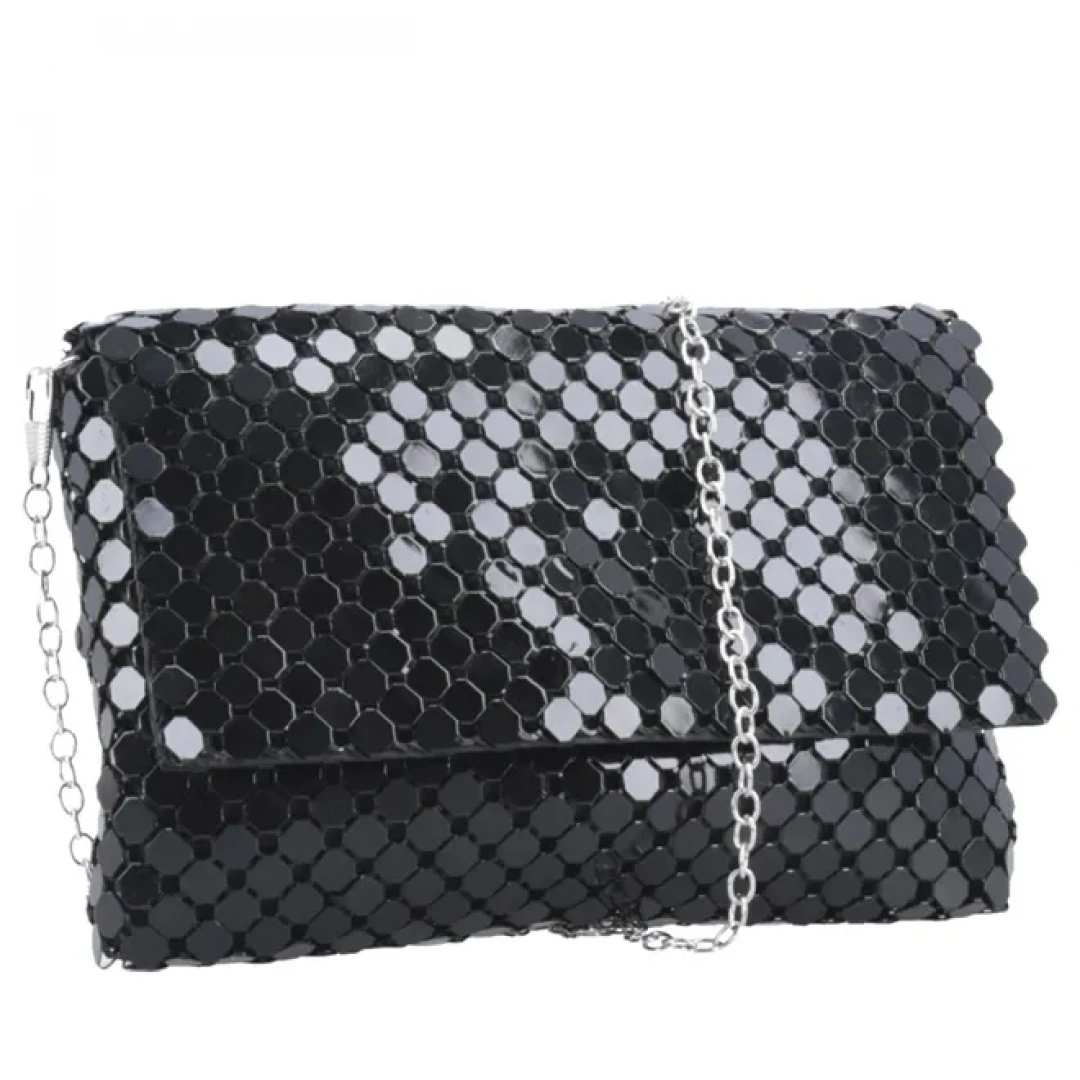 Bauarte - Bolsa Bauarte de Festa Malha C/ Strass Preto - 00295331682PRE