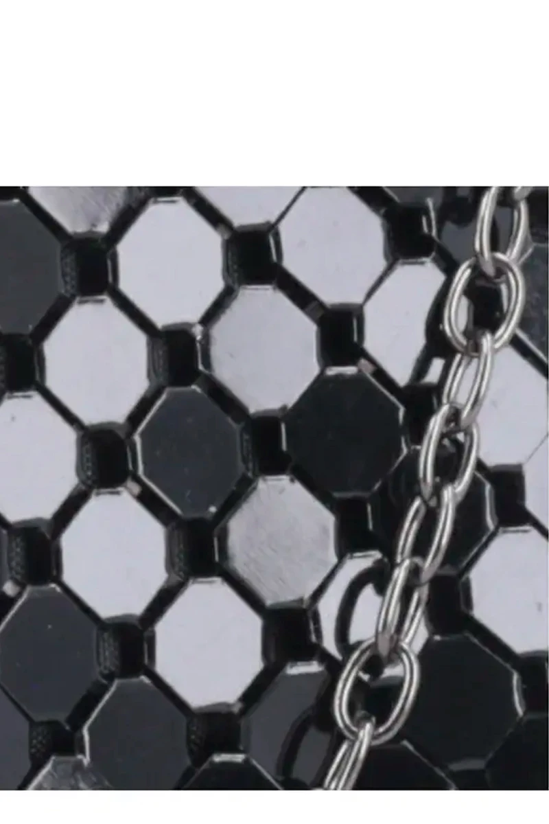 Bauarte - Bolsa Bauarte de Festa Malha C/ Strass Preto - 00295331682PRE