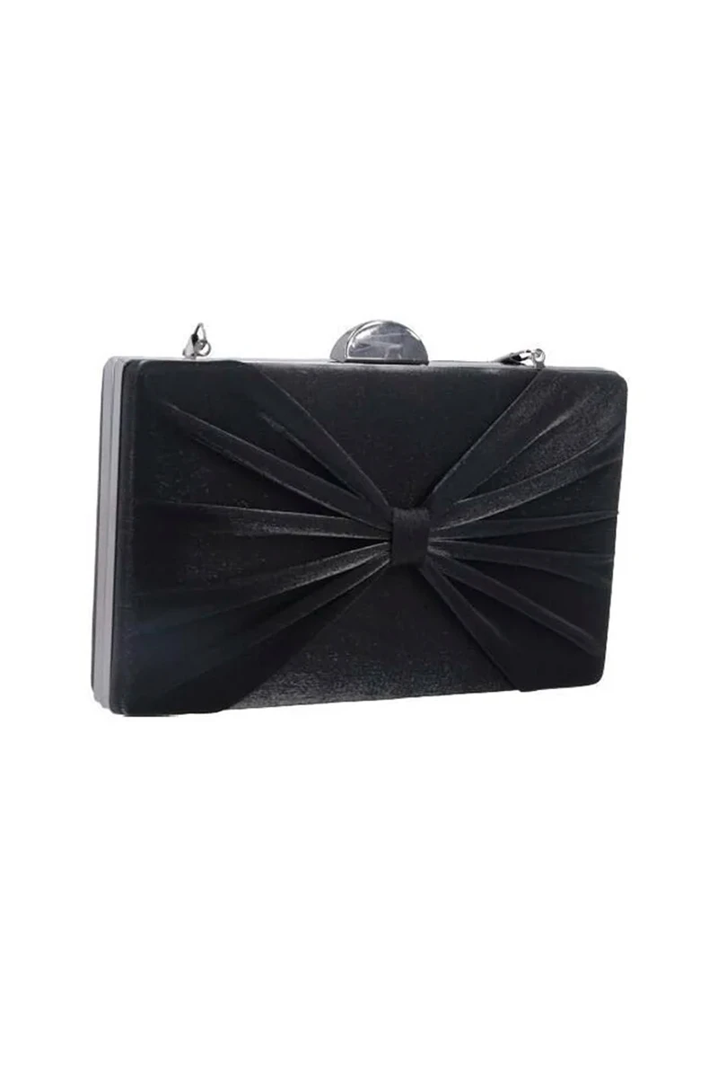 Bauarte - Bolsa Bauarte de Festa Sintética Det. Laço Preto - 0452172S287PRE