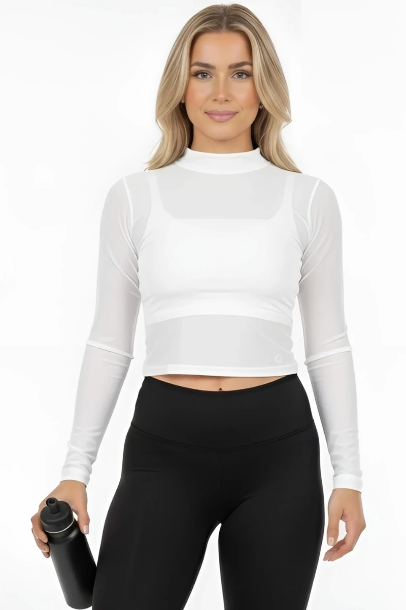 Garotafit - Blusa Fluky Branca - BL225B