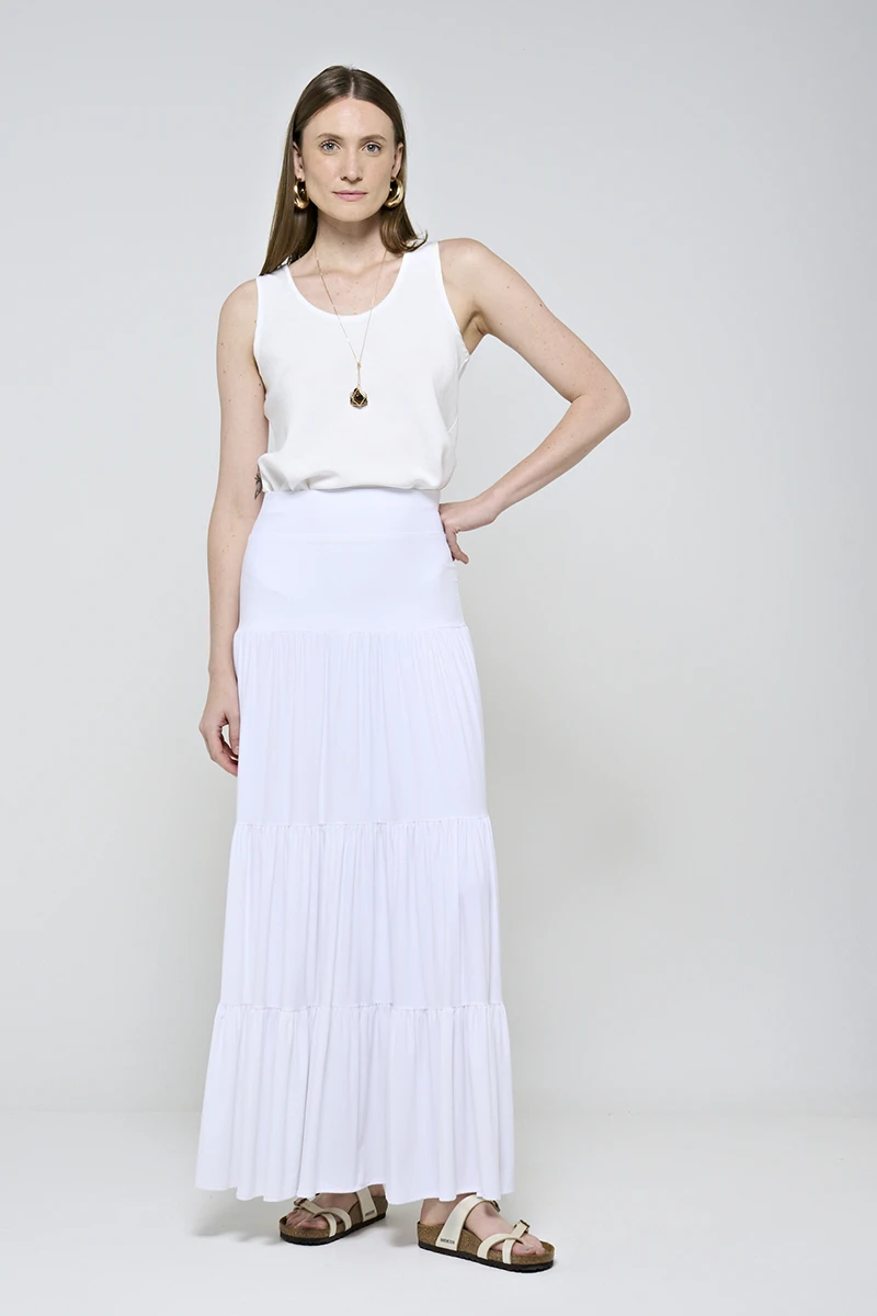 Hidrogênio - SAIA LONGA 3 MARIAS FLUITY BRANCO - 18925002