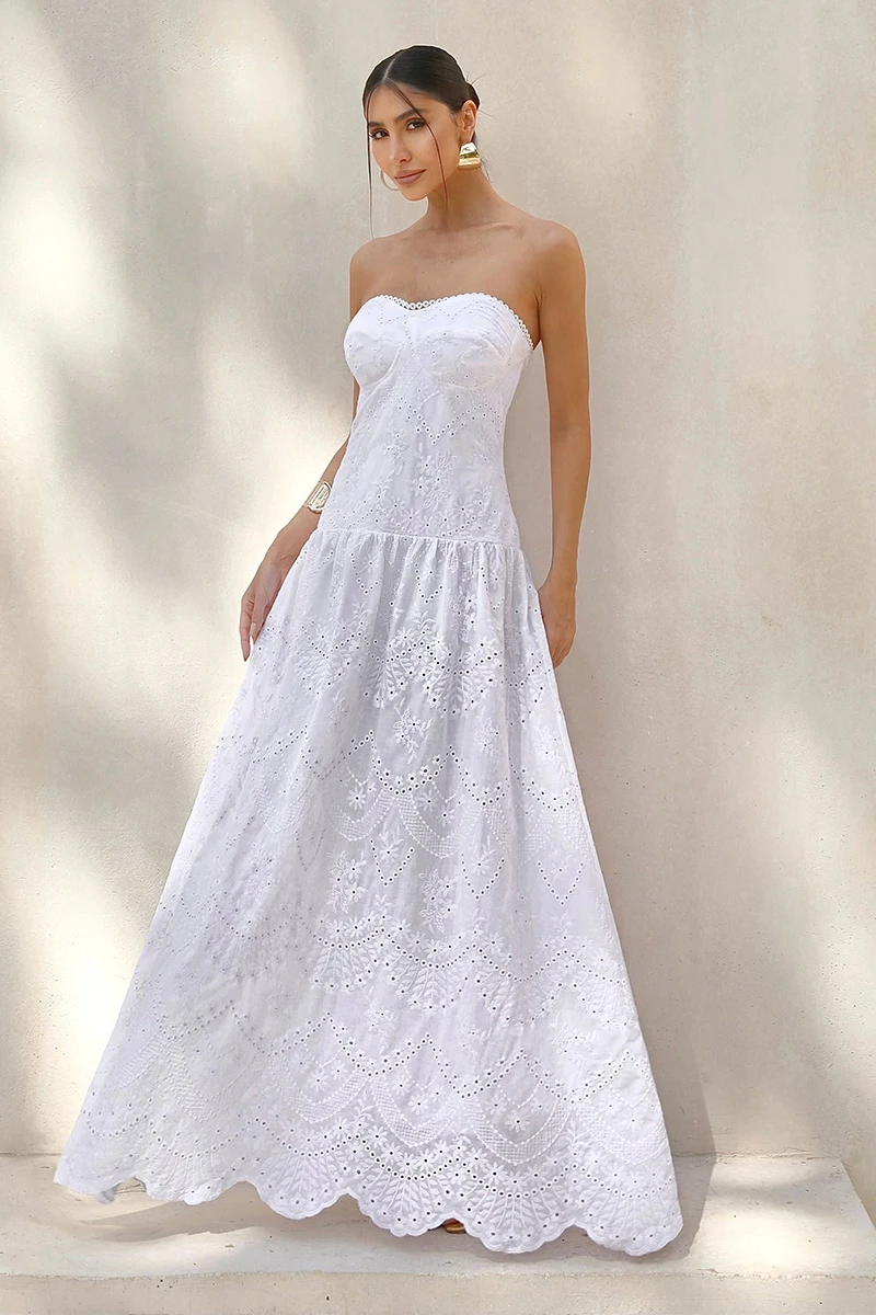 Dot Clothing - Dress Dot Clothing Helena TQC Laise lace Off White - 2848OFF