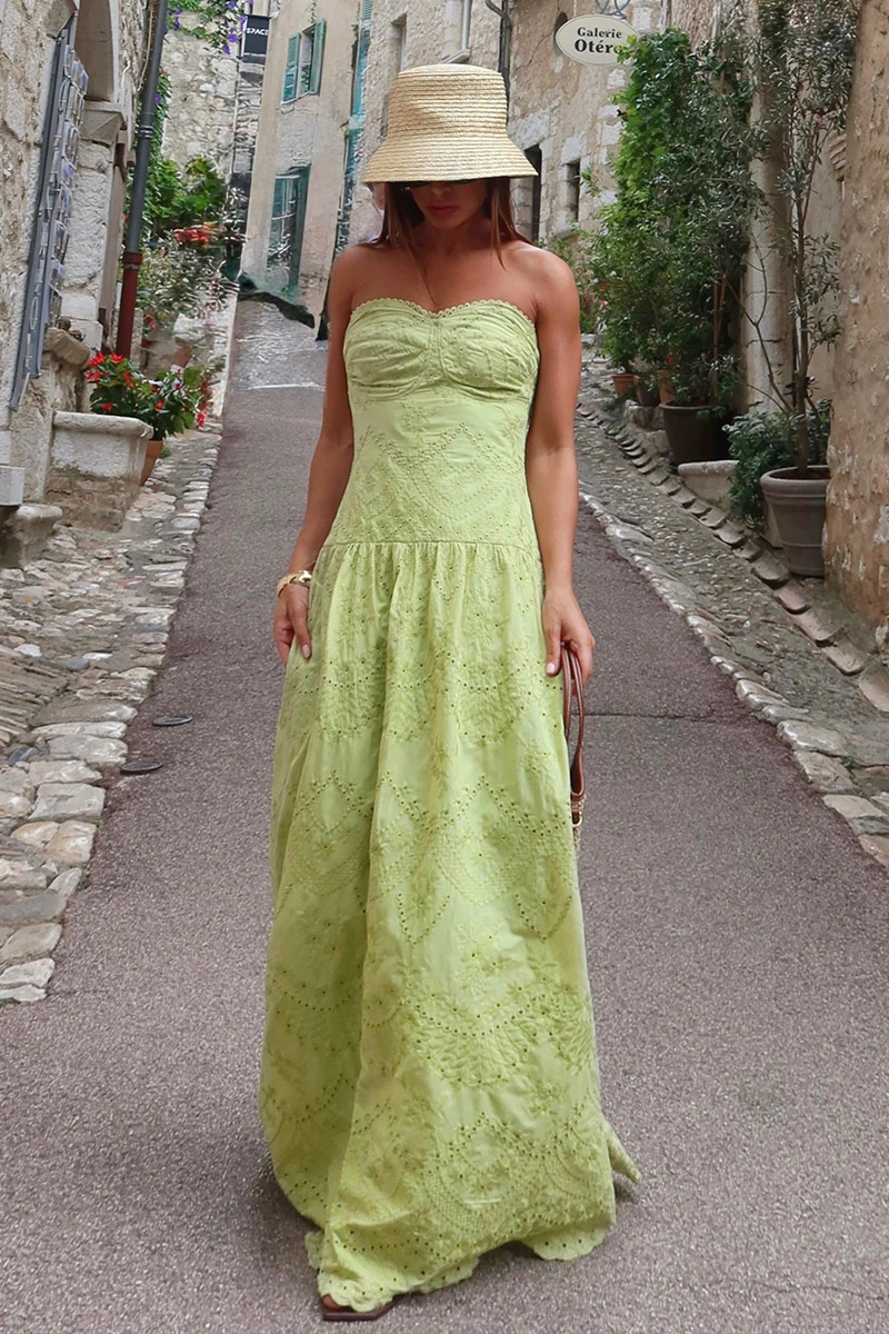 Dot Clothing - Vestido Dot Clothing Helena TQC Laise Renda Verde Limão - 2848VERDE