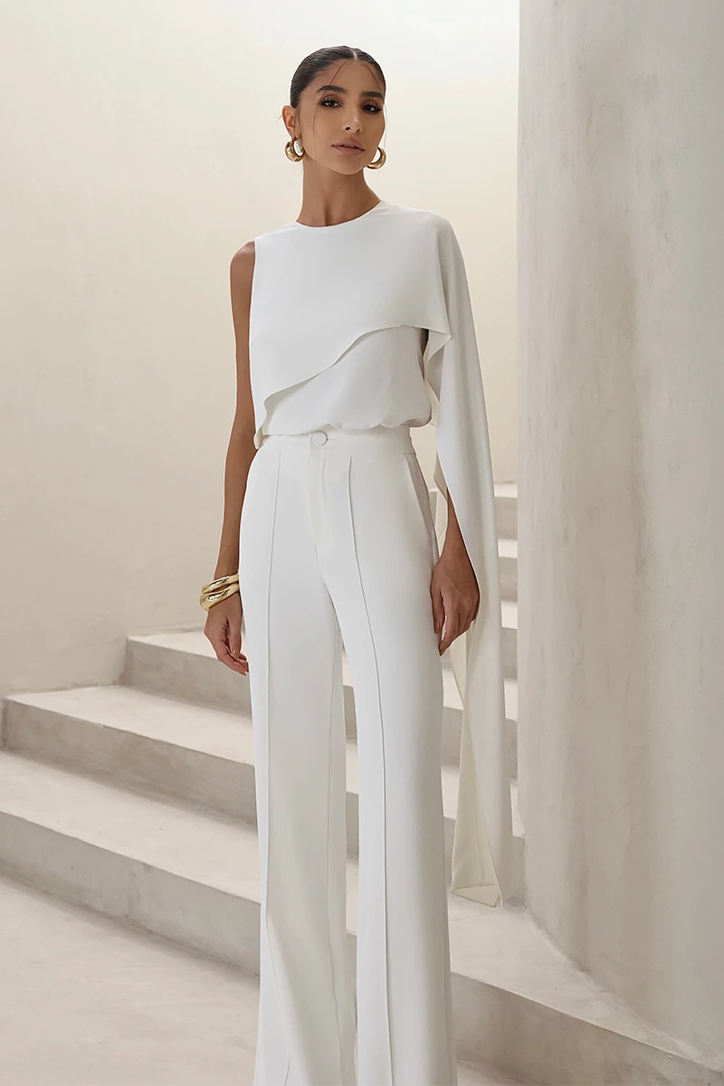 Dot Clothing - Set Dot Clothing Pants and Asymmetric Off-White Shirt - 2860OFF