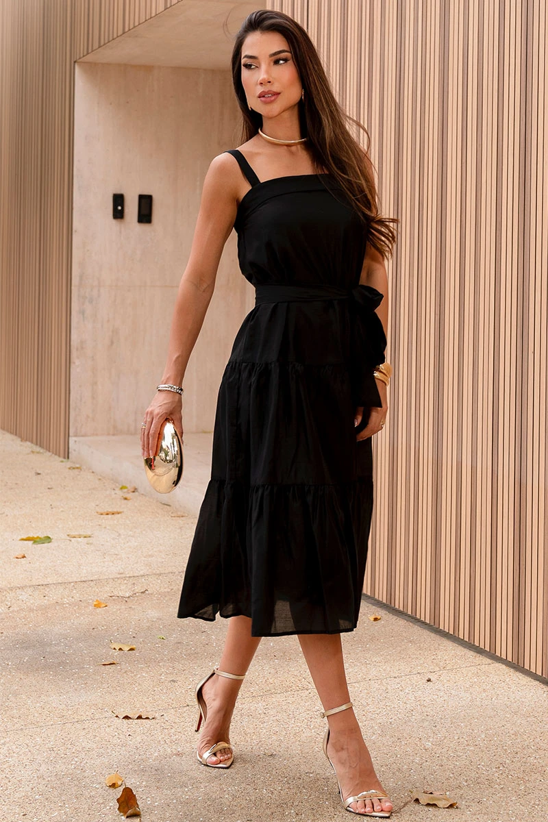 Miss Misses - Vestido Felicia Preto - 54687001