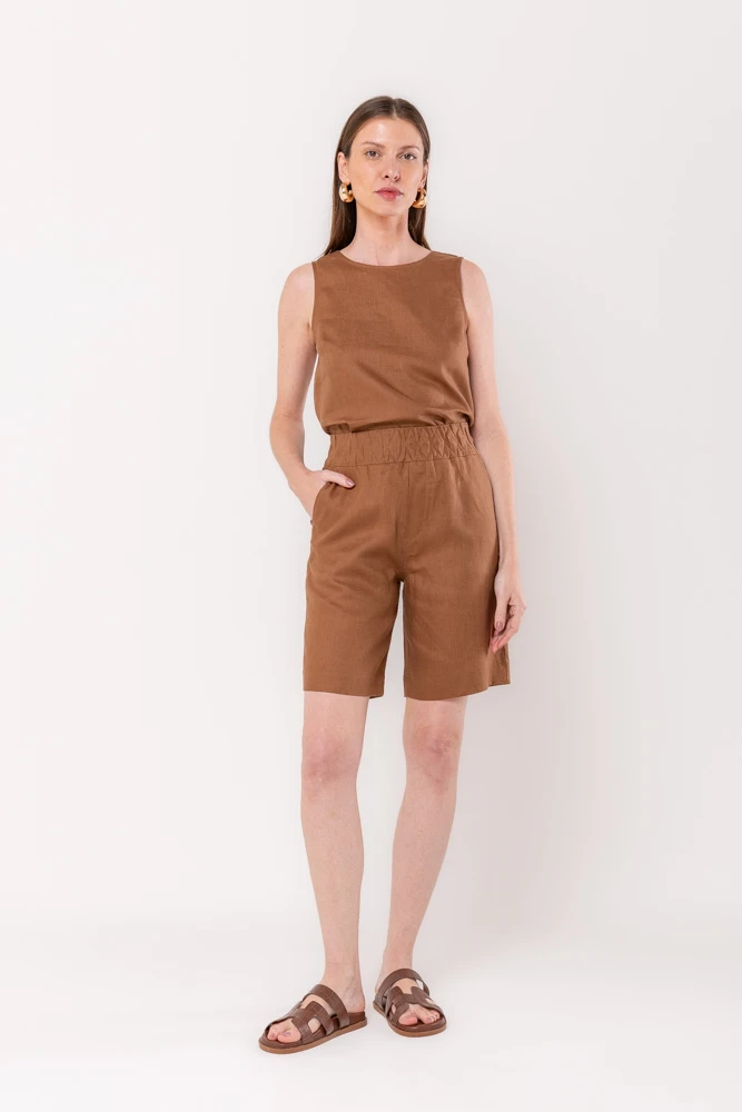 Hidrogênio - BERMUDA DE LINHO PURO BEAR - 20545585