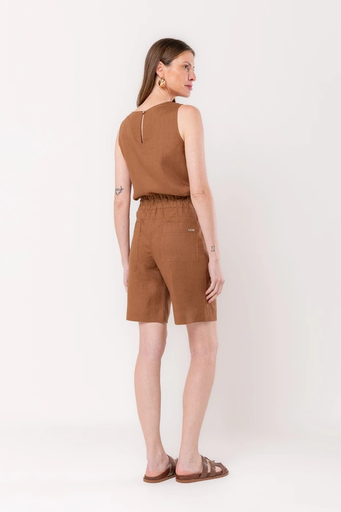 Hidrogênio - BERMUDA DE LINHO PURO BEAR - 20545585